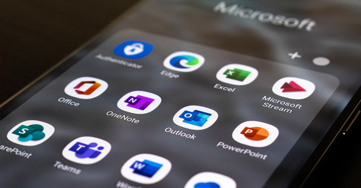 Microsoft Dynamics and Office 365 apps on phone